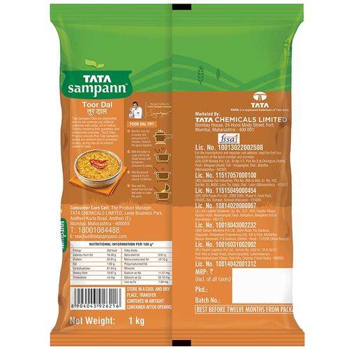 Tata Sampann Toor Dal, 1 kg